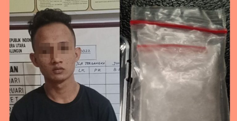 AD (22) Warga Purba Ganda Ditangkap Polisi Jual Sabu