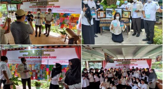 Peringati Hari Puisi Sedunia, Kadisdik Batubara Resmikan Taman Literasi