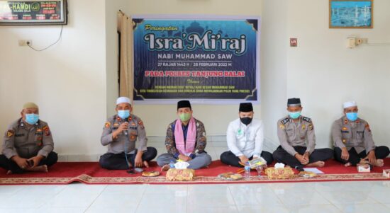Polres Tanjungbalai Gelar Peringatan Isra’ Miraj 1443 H