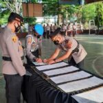 6 Perwira di Jajaran Polres Langkat Disertijabkan