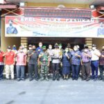 Demi kenyamanan Idul Fitri dan Libur Panjang, Sekda Samosir mengikuti Gelar Pasukan