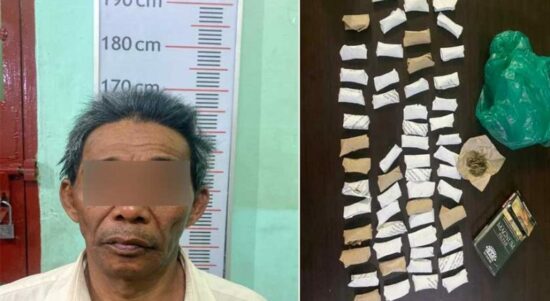 Pria Setengah Abad Jual Ganja, Jalani Puasa di Sel Polres Langkat