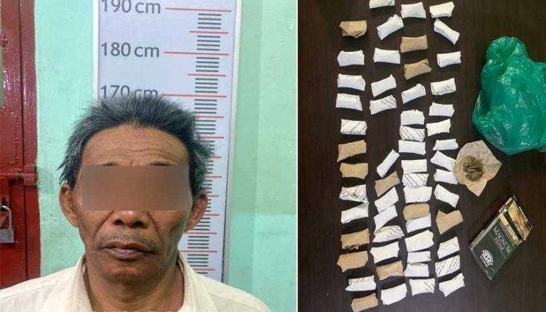 Pria Setengah Abad Jual Ganja, Jalani Puasa di Sel Polres Langkat