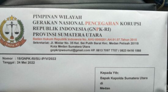 Dinilai Janggal, GNPK RI Sumut Surati Kapoldasu Terkait Kasus PETI Madina