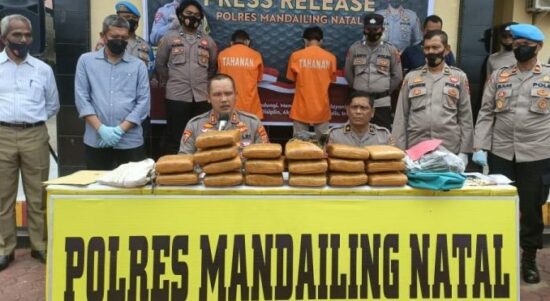 Bravo! Polres Madina Berhasil Gagalkan Peredaran Ganja Antar Provinsi