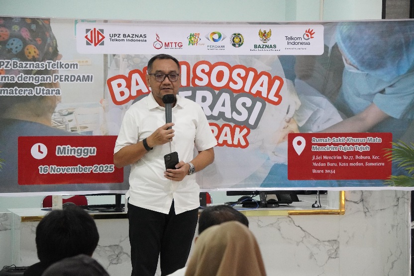 Telkom Regional 1 dan UPZ BAZNAS Telkom Gelar Bakti Sosial Operasi Katarak untuk Masyarakat