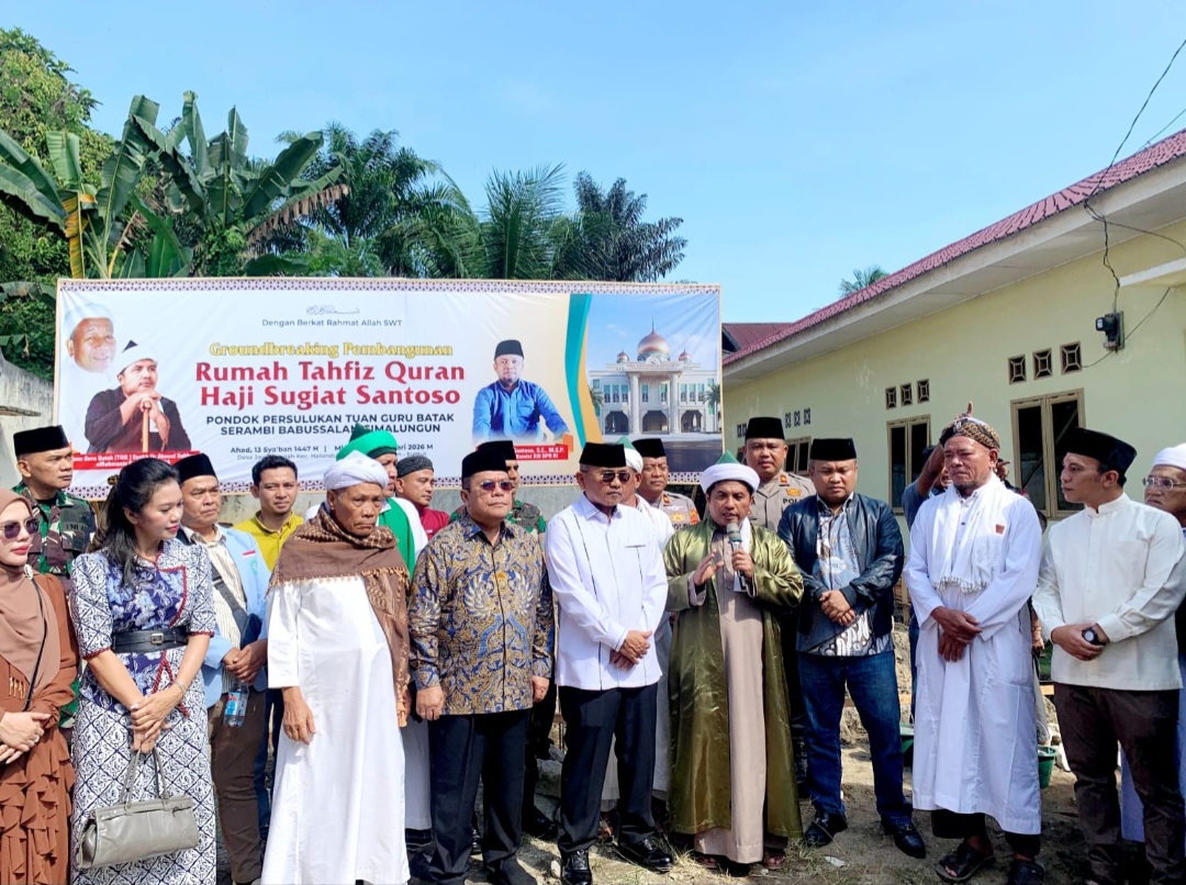 Groundbreaking Pembangunan Rumah Tahfiz Sugiat Santoso, TGB: untuk Bangun Peradaban