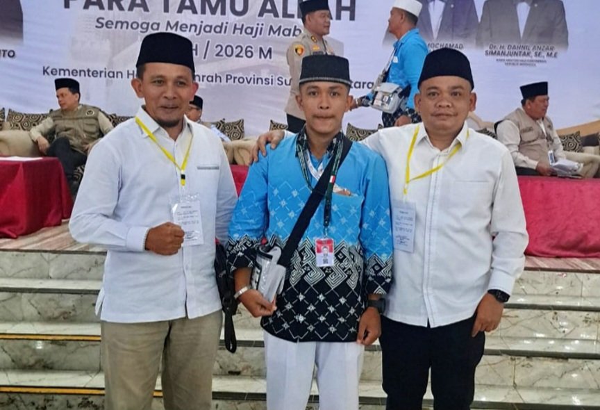 Ikhlas Menerima Takdir, Ketua DPC Gerindra Labuhanbatu Berangkatkan Putra Gantikan Almarhumah Istri ke Tanah Suci