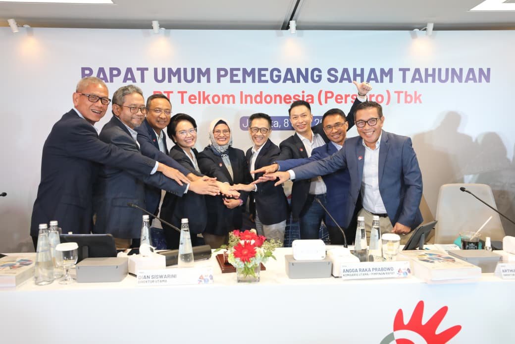 Tebar Dividen Jumbo, RUPST Telkom Pertahankan Jajaran Direksi