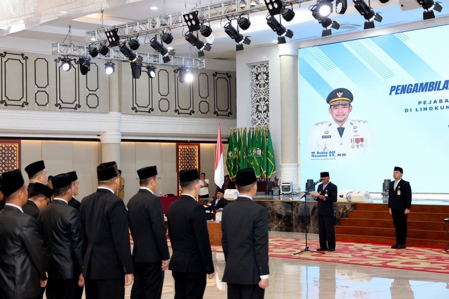 Lantik 188 Pejabat, Wagub Sumut Tekankan Kolaborasi dan Sinergi dalam Bekerja